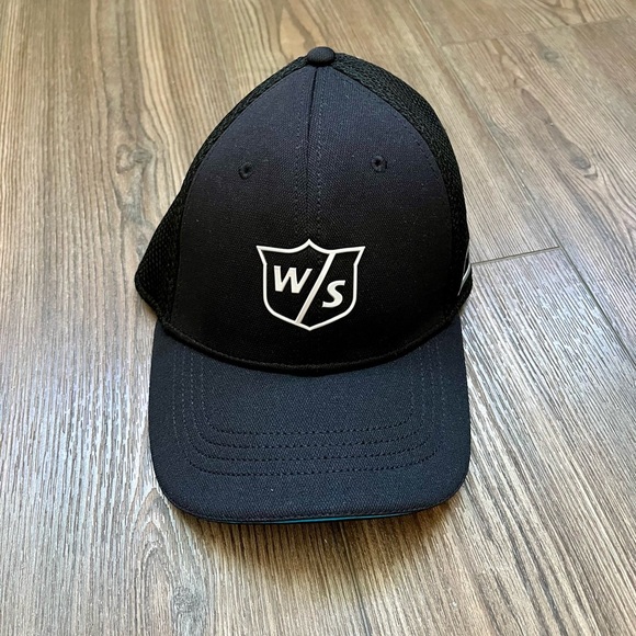 Wilson Black Cap with White and Red Accents - Picture 8 of 8